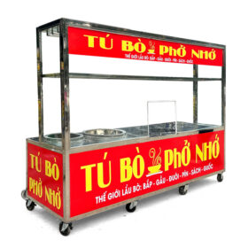 Xe bán phở bò mái bằng 2m P2000-B