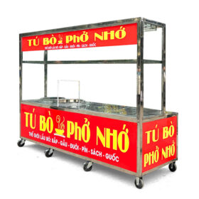 Xe bán phở bò mái bằng 2m P2000-B