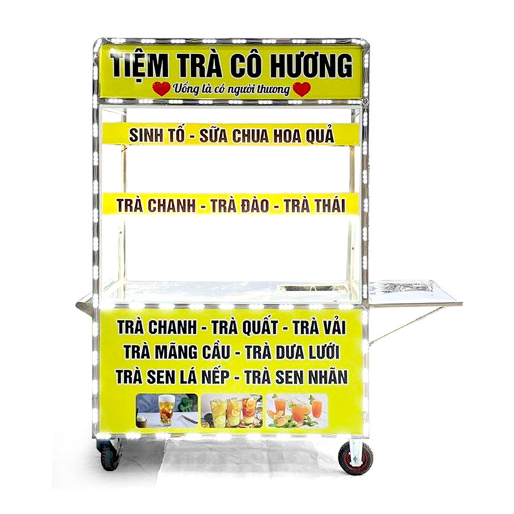 Xe trà sữa mái bằng 1m2 TS1200-B