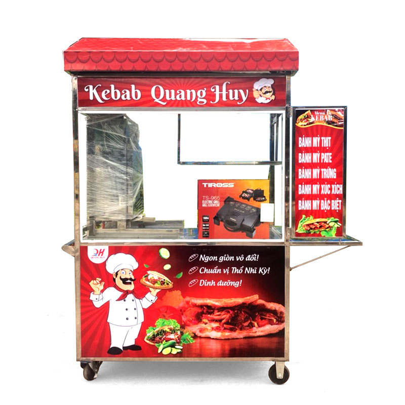 Xe bánh mì Thổ Nhĩ Kỳ 1m8 mái vòm NK1800-V