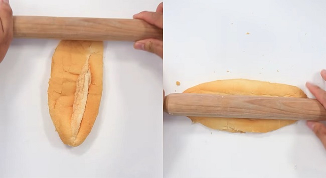 Cán mỏng đều 2 mặt của bánh mì