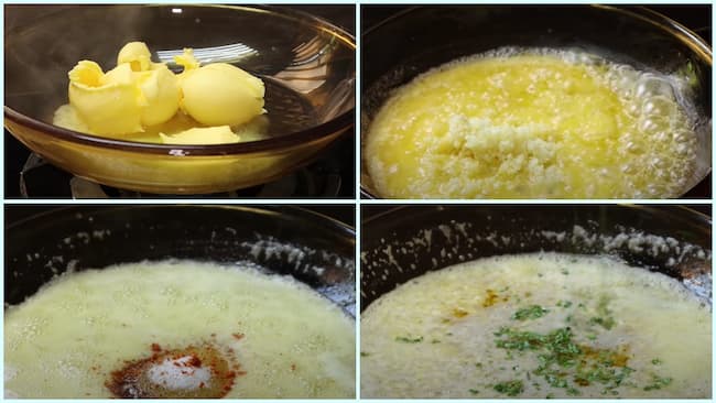 Cách làm nước sốt bơ tỏi