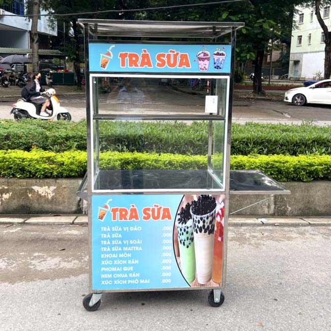Xe bán trà sữa nhỏ