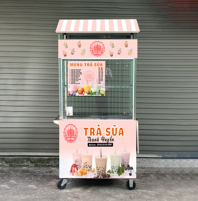 Xe bán trà sữa nhỏ