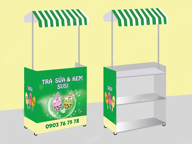 Mô hình xe trà sữa lắp ráp