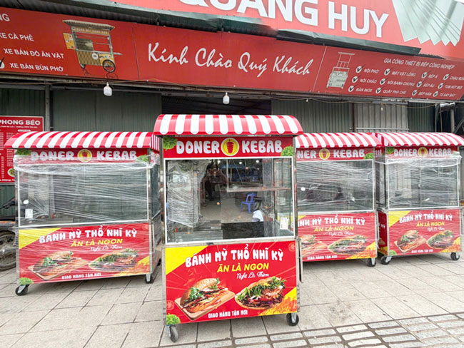Xe b&aacute;nh m&igrave; Quang Huy